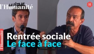 Fête de l'Humanité 2021 : le face à face Gabriel Attal / Philippe Martinez