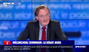 Pour Antoine Diers (Les Amis d’Éric Zemmour), Jean-Luc Mélenchon et Éric Zemmour "sont les derniers intellectuels de la politique"
