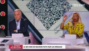 Le monde de Macron: Le QR Code de Macron fuite sur les réseaux sociaux - 22/09