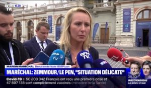 Marion Maréchal-Le Pen à propos d'Éric Zemmour: "la situation est un peu délicate pour moi"