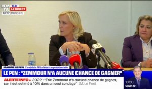 Crise des sous-marins: pour Marine Le Pen, "Emmanuel Macron n'est pas à la hauteur de la situation"