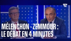 Mélenchon - Zemmour: les moments forts du débat sur BFMTV en 4 minutes