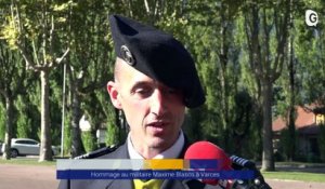 Reportage - Hommage au Sergent Maxime Blasco à Varces