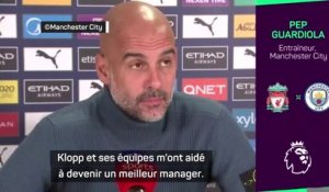 7e j. - Guardiola : "Klopp a fait de moi un meilleur manager"