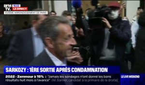 Nicolas Sarkozy est arrivé à la librairie Lamartine à Paris pour sa première sortie officielle depuis sa condamnation