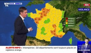 22 départements en vigilance orange: la pluie s'obstine dans l'Hexagone ce dimanche