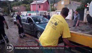 Intempéries à Marseille : le quartier de la Barasse envahi par les éléments