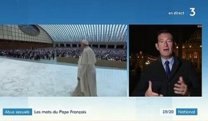 Pédocriminalité dans l'Église : "une honte" selon le Pape François