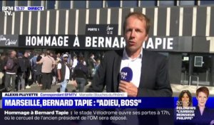 Hommage à Bernard Tapie: Marseille dit adieu au "boss"
