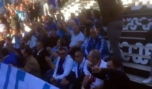 Hommage à Tapie : les supporters entament des chants