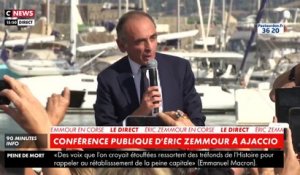 Regardez l'intégralité du discours d'Eric Zemmour en Corse qui s'est tenu le 9 octobre 2021