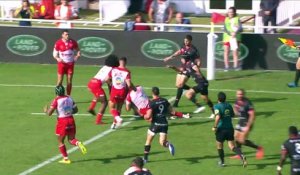 TOP 14 - Essai de Baptiste COUILLOUD 3 (LOU) - Biarritz Olympique - LOU Rugby - J06 - Saison 2021/2022