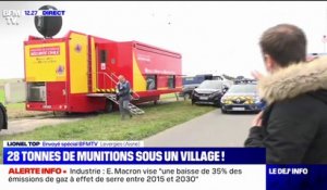 Déminage dans un village de l'Aisne: le préfet évoque "28 tonnes d'obus, dont 3,5 tonnes de matières explosives"