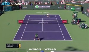 Indian Wells - Dimitrov sort Medvedev