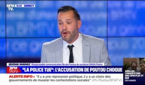 Jérôme Jimenez (UNSA Police) à Philippe Poutou: "Vous crachez sur toute l'institution policière (...) c'est une honte"