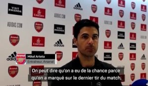 8e j. - Arteta : “Je ne pense pas que nous ayons eu de la chance”