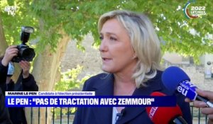 Le Pen : "pas de tractation avec Zemmour" - 16/10