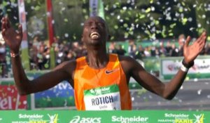 Marathon de Paris : le Kenyan Elisha Rotich s’impose et pulvérise le record de l’épreuve