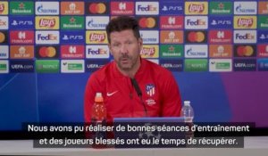 Groupe B - Simeone : "Il faut se souvenir de notre dernière réception de Liverpool"