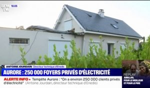 Tempête Aurore: le directeur technique d'Enedis évoque 250.000 foyers privés d'électricité