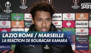 La réaction de Boubacar Kamara après Lazio Rome / Marseille