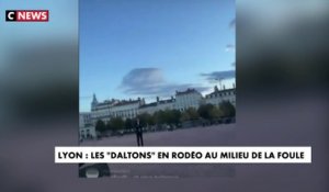 Lyon : les daltons en rodéo au milieu de la foule