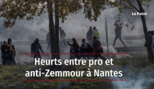 Heurts entre pro et anti-Zemmour à Nantes