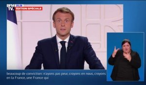 Emmanuel Macron: "N'ayons pas peur, croyons en nous"