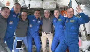 Les quatre astronautes qui succèdent à l'équipe de Thomas Pesquet sont arrivés dans l'ISS