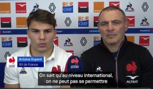 XV de France - Dupont : “Ne pas prendre ce match à la légère”