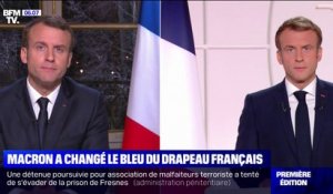 Pourquoi le bleu du drapeau français a été modifié par Emmanuel Macron