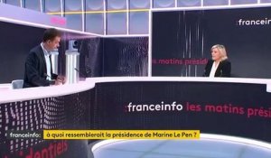 Présidentielle -  Marine Le Pen souhaite réinstaurer un septennat et un mandat non-renouvelable - VIDEO