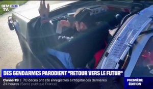 Deux gendarmes du Nord tournent une vidéo parodique de "Retour vers le futur"