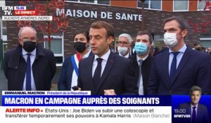 Emmanuel Macron: "On va continuer de déployer, dans les zones où il y a le plus besoin de médecins, une mobilisation pour aider et inciter à l'installation"