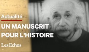 Un manuscrit d'Albert Einstein au cœur d'une vente à Paris