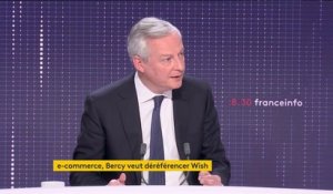 Déréférencement de Wish : Bruno Le Maire prêt à faire "interdire le site sur le territoire français"