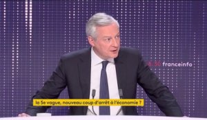 Impact de la 5e vague sur la croissance, déréférencement de Wish, assurance des prêts immobiliers... Le "8h30 franceinfo" de Bruno Le Maire