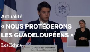 Guadeloupe : « Une minorité ne peut pas prendre une île en otage », affirme Gabriel Attal