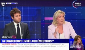 Marine Le Pen sur la Guadeloupe: "Il n'y a plus de confiance dans le gouvernement parce que personne ne s'intéresse à eux depuis des mois"