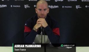 Coupe Davis 2021 - Adrian Mannarino : "On va faire de mieux en mieux, j'espère que ça suffira"
