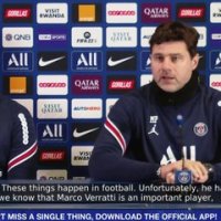 Mauricio Pochettino et la blessure de Marco Verratti