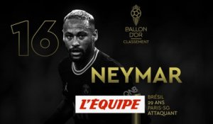 Neymar 16e au classement - Foot - Ballon d'Or