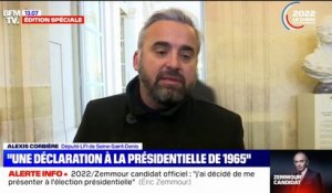 Pour Alexis Corbière, la vidéo d'Éric Zemmour est "une déclaration à la présidentielle de 1965, pas de 2022"