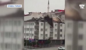 À Istanbul, plusieurs toits s'envolent lors d'une grosse tempête