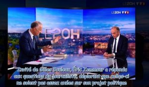 -Gilles Bouleau n'a pas fait son travail- - Éric Zemmour règle ses comptes à la sortie du 20H de TF1