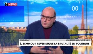 Julien Dray dénonce une mauvaise gestion des incidents en marge du meeting d'Éric  Zemmour à Villepinte