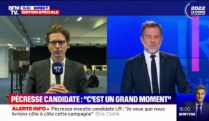 Pour Geoffroy Didier, porte-parole de Valérie Pécresse, la candidate est "une femme droite, tenace, qui sait obtenir des résultats"