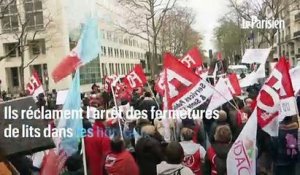 Des milliers de soignants manifestent pour réclamer « des lits, des postes »