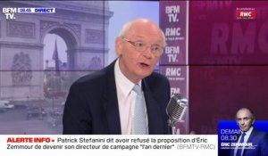 Patrick Stefanini estime qu'"Éric Ciotti a été maladroit en utilisant la formule d'un 'Guantanamo à la française'"