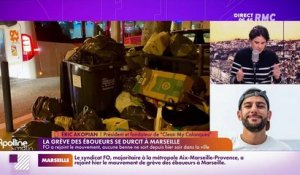 On peut tout dire sur RMC : La grève des éboueurs se durcit à Marseille - 09/12